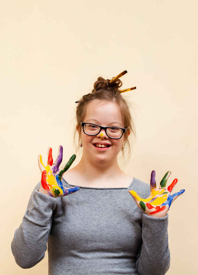 Image of girl with Down Syndrome